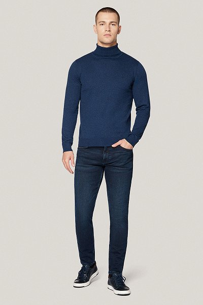 Jeansy Ciemnogranatowe Slim Fit PM7