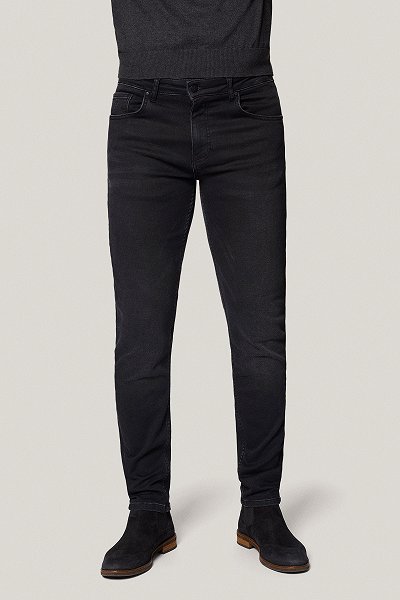 Jeansy Czarne Slim Fit PM7