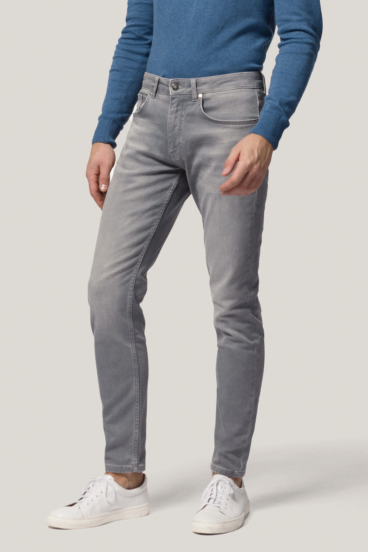 Jeansy Szare Slim Fit PM1