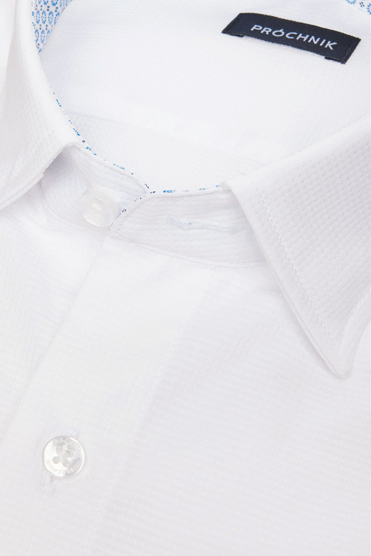 Koszula Biała z Bawełny z Długim Rękawem PM22