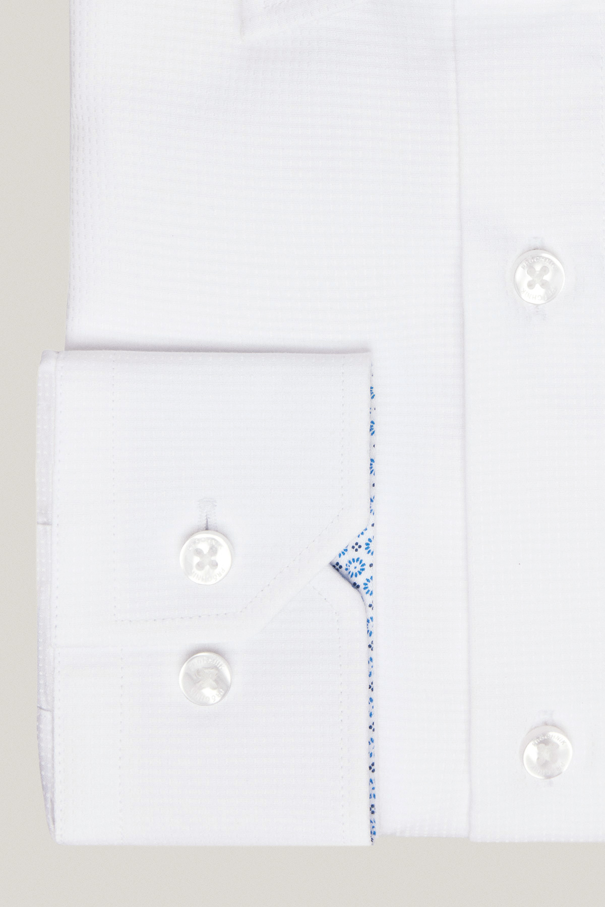 Koszula Biała z Bawełny z Długim Rękawem PM22