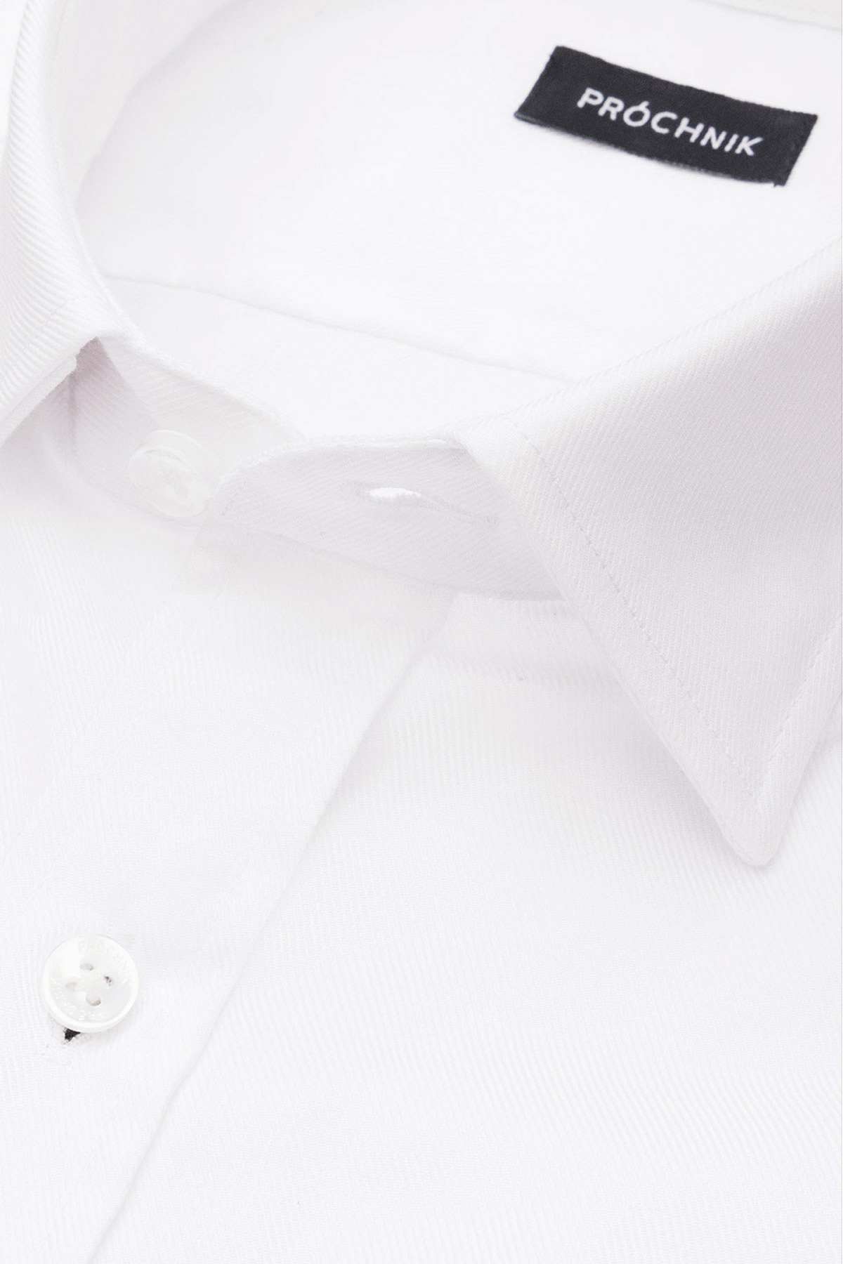 Koszula Biała z Bawełny z Długim Rękawem PM23