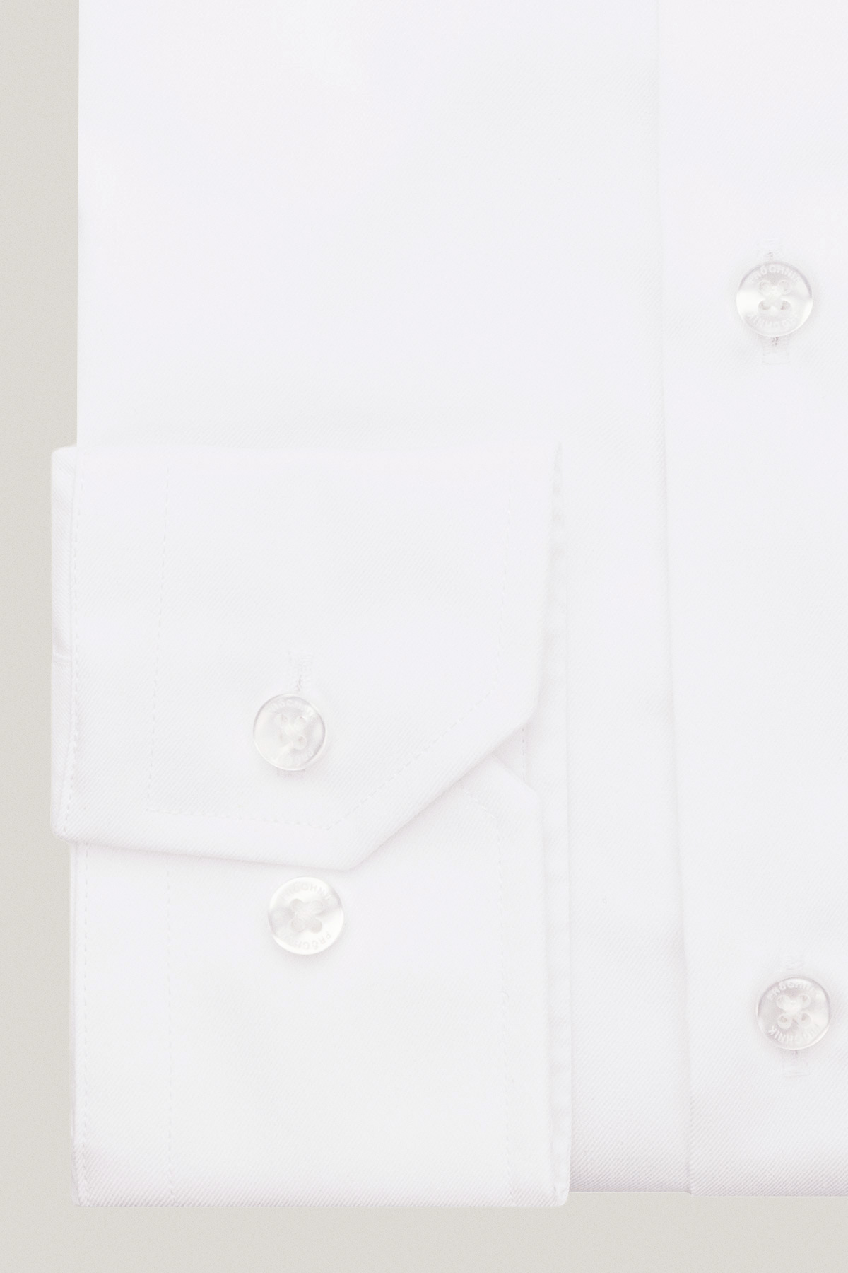 Koszula Biała z Bawełny z Długim Rękawem PM24