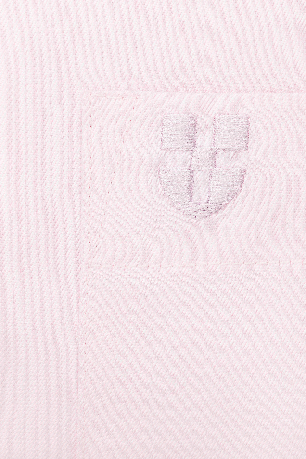 Koszula Jasnoróżowa z Bawełny z Długim Rękawem PM25