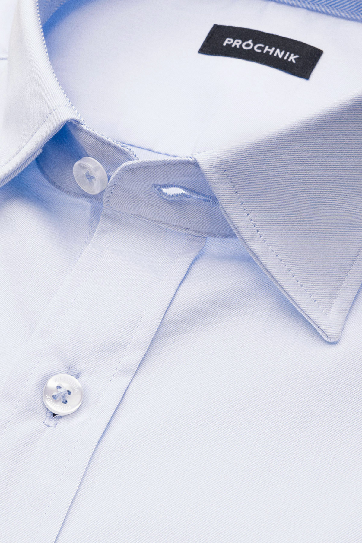 Koszula Błękitna z Bawełny z Długim Rękawem PM26