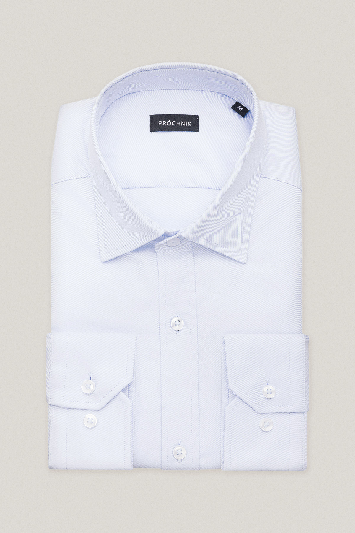 Koszula Błękitna z Bawełny z Długim Rękawem PM29