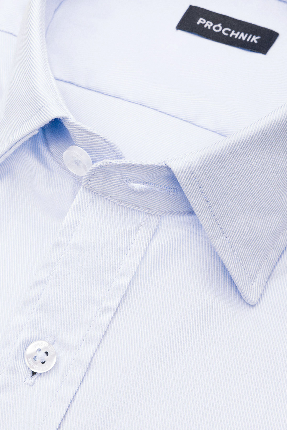 Koszula Błękitna z Bawełny z Długim Rękawem PM29