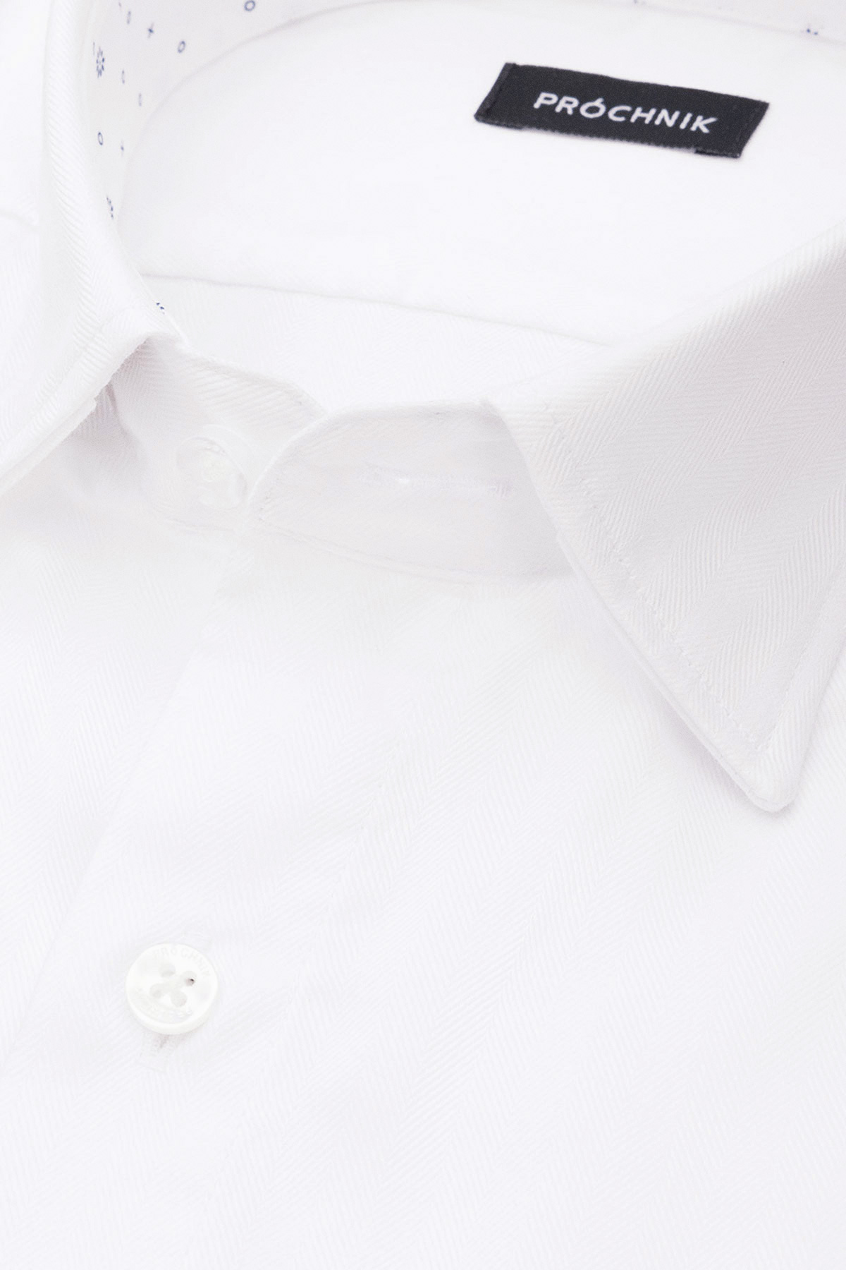 Koszula Biała z Bawełny z Długim Rękawem PM30