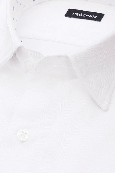 Koszula Biała z Bawełny z Długim Rękawem PM30