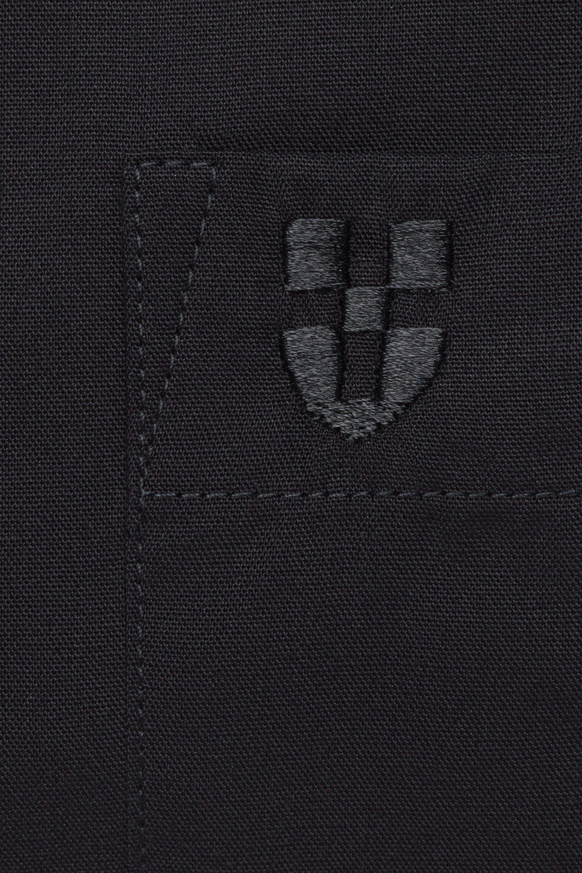 Koszula Czarna z Bawełny z Długim Rękawem PM34