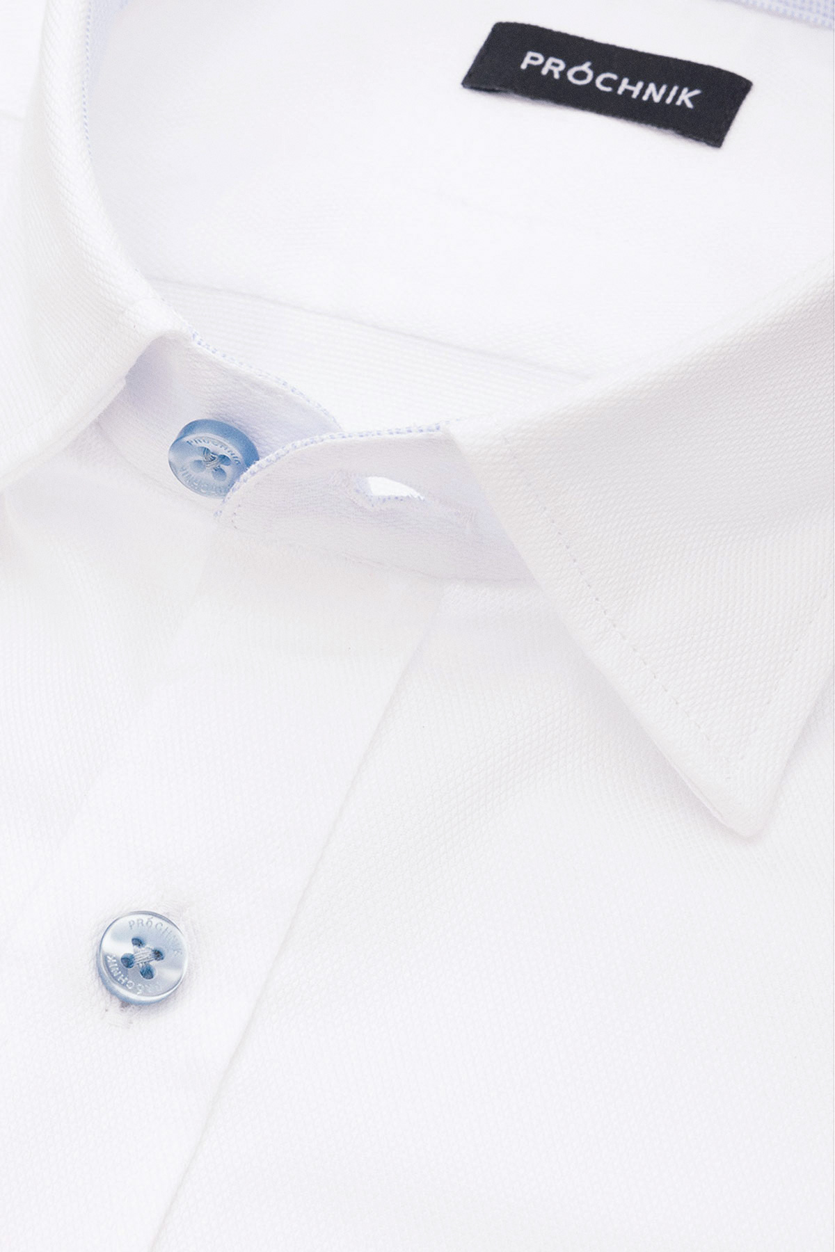 Koszula Biała z Bawełny z Długim Rękawem PM35