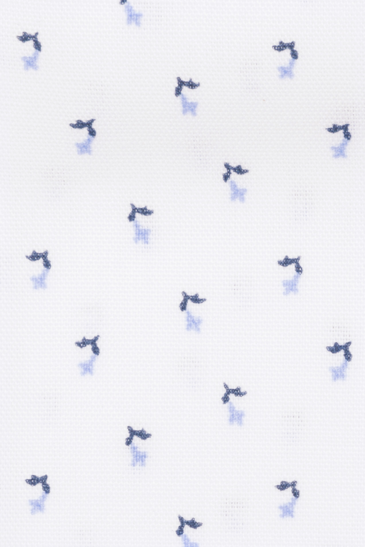 Koszula Biała z Bawełny z Długim Rękawem z Mikrowzorem PM7