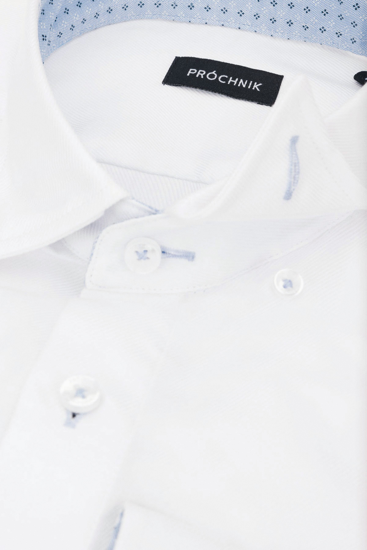 Koszula Biała z Bawełny z Długim Rękawem PM28