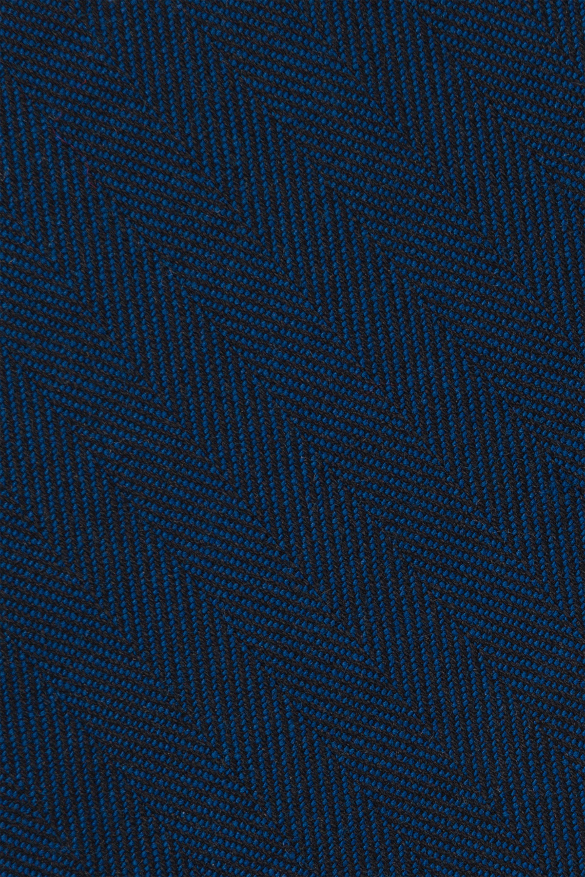 Koszula Granatowa z Bawełny z Długim Rękawem ze Wzorem Jodełki PM31