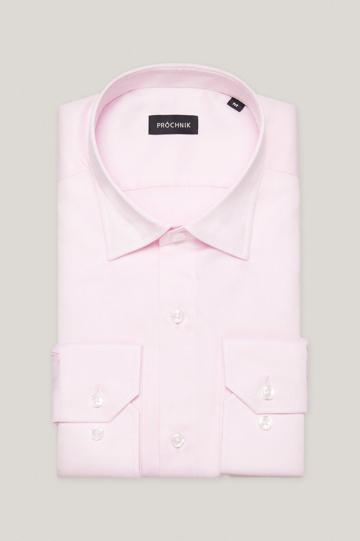 Koszula Różowa z Bawełny z Długim Rękawem PM39