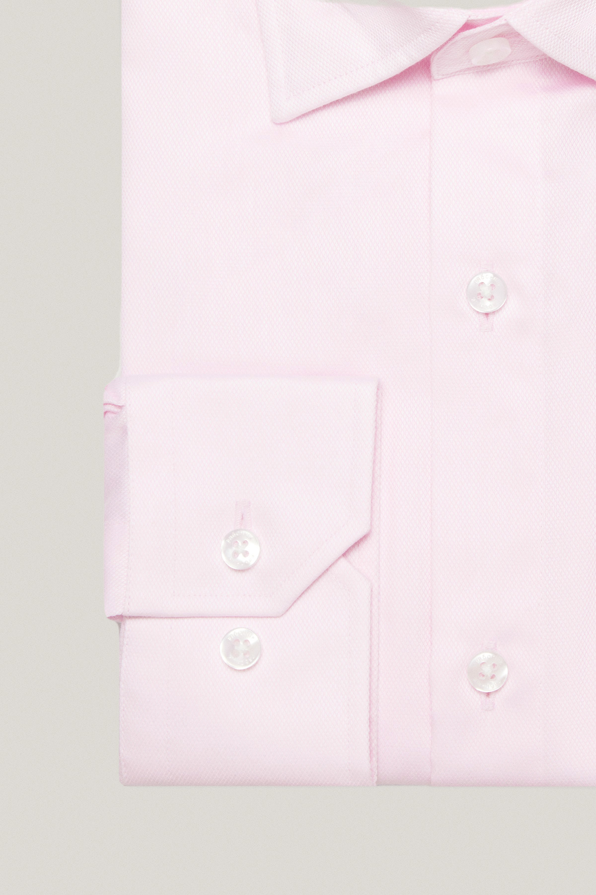 Koszula Różowa z Bawełny z Długim Rękawem PM39