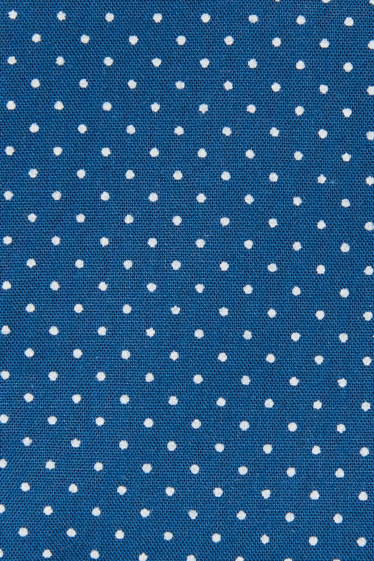 Koszula Niebieska z Bawełny z Długim Rękawem w Kropki PM40