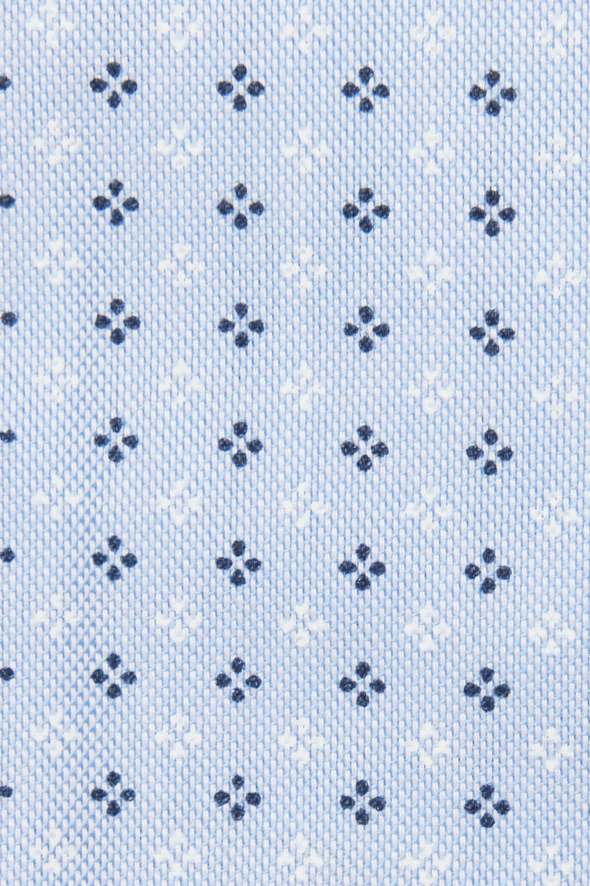 Koszula Błękitna z Bawełny z Długim Rękawem w Mikrowzór PM43