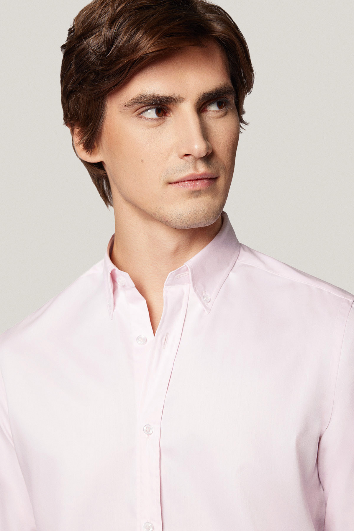 Koszula Różowa z Bawełny z Długim Rękawem PM46