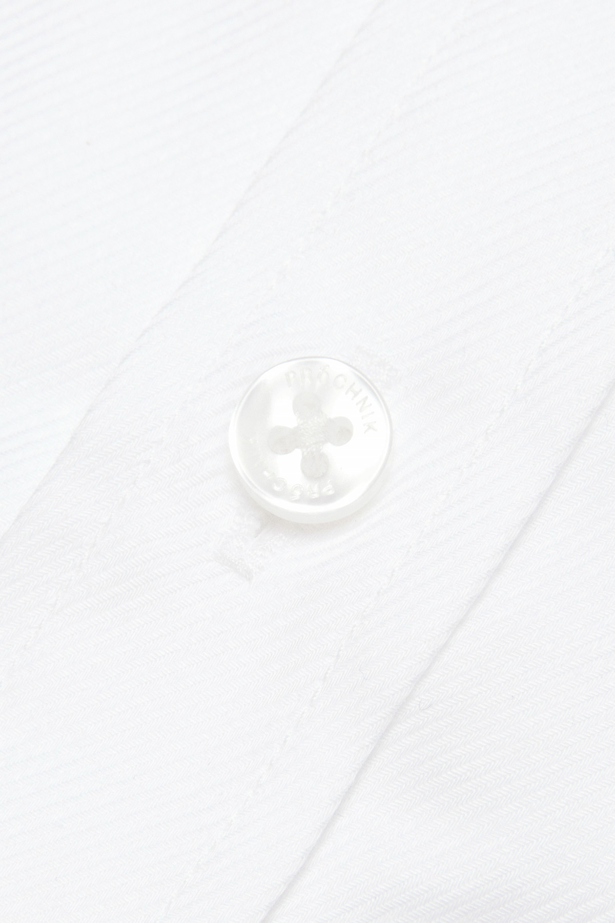 Koszula Biała z Bawełny z Długim Rękawem PM47