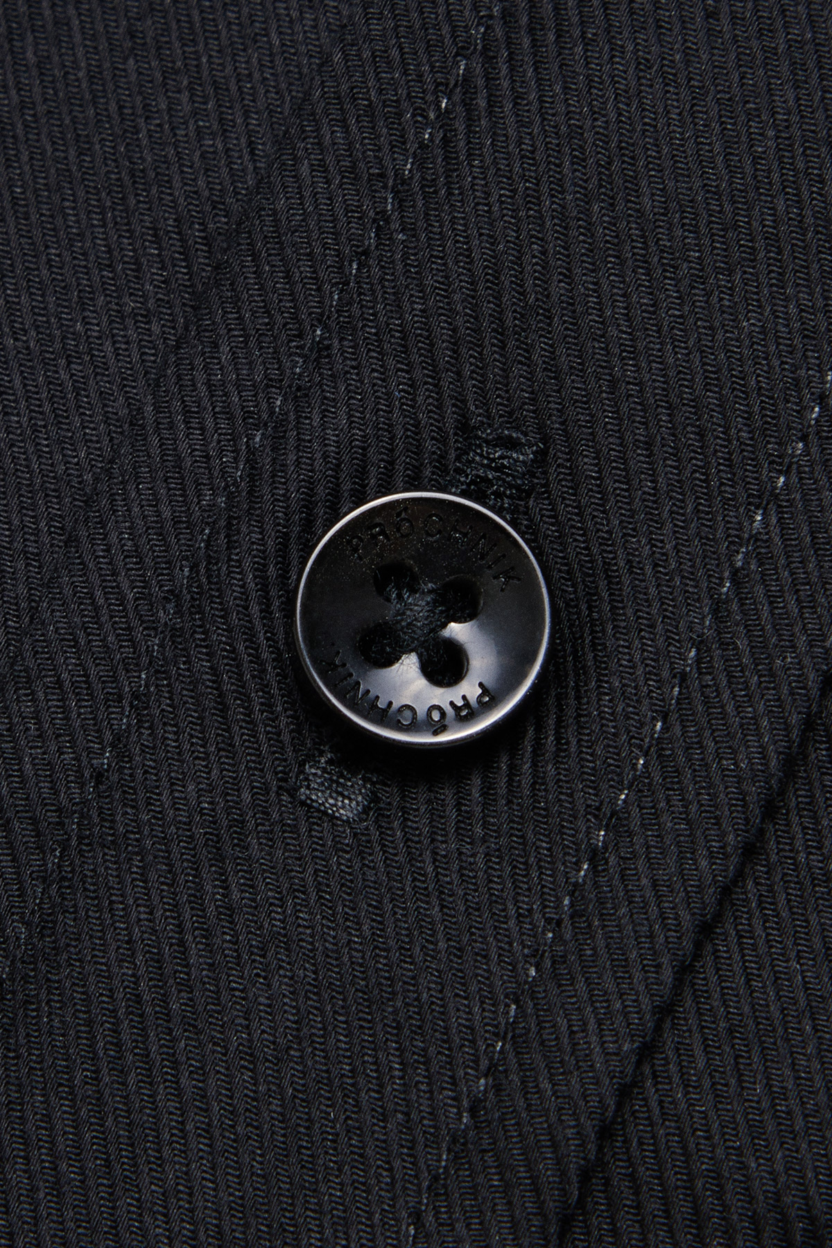 Koszula Czarna z Bawełny z Długim Rękawem PM51