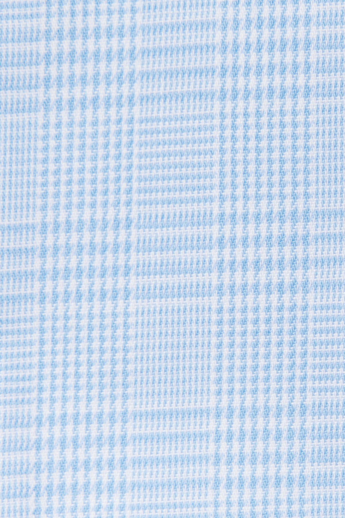 Koszula Błękitna z Bawełny z Długim Rękawem w Kratę PM55