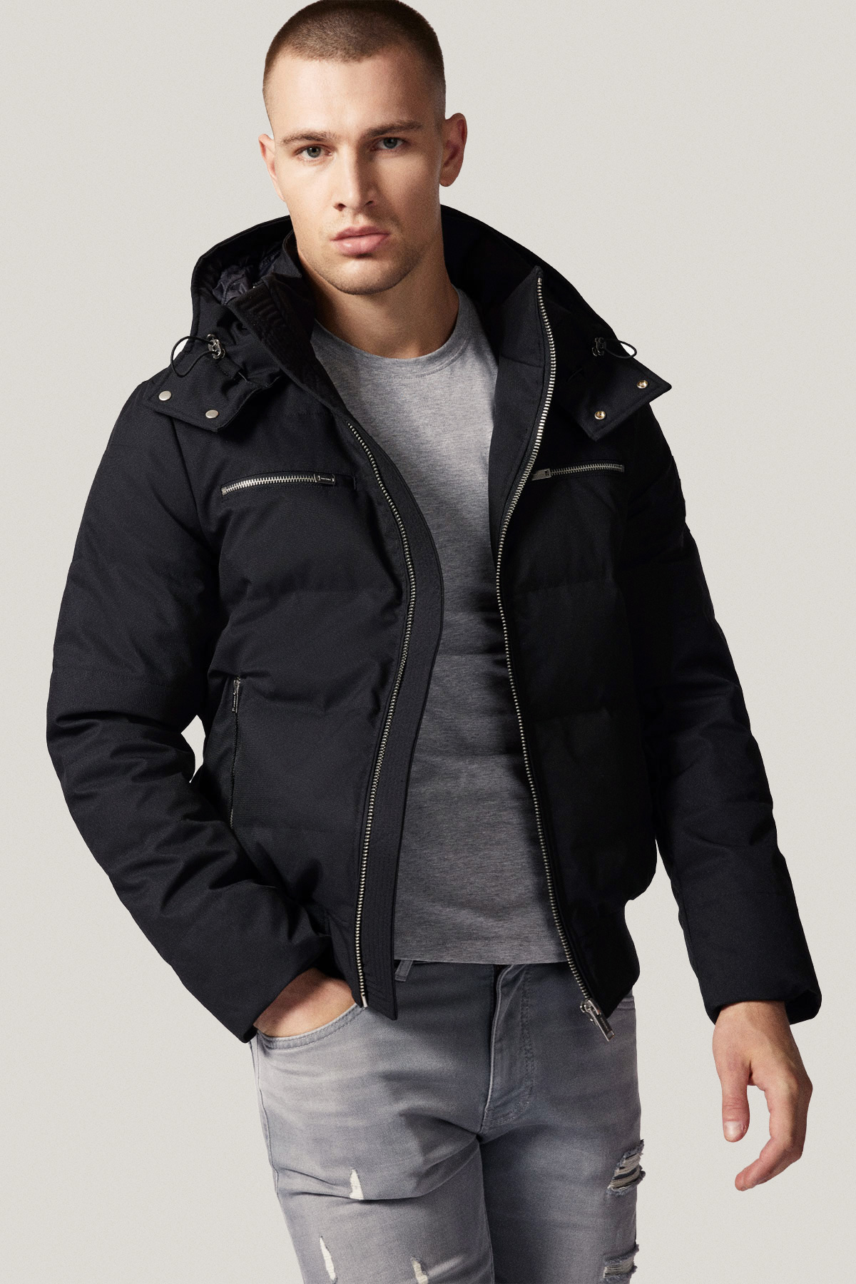 Techniczna Kurtka Puchowa Czarna PM3