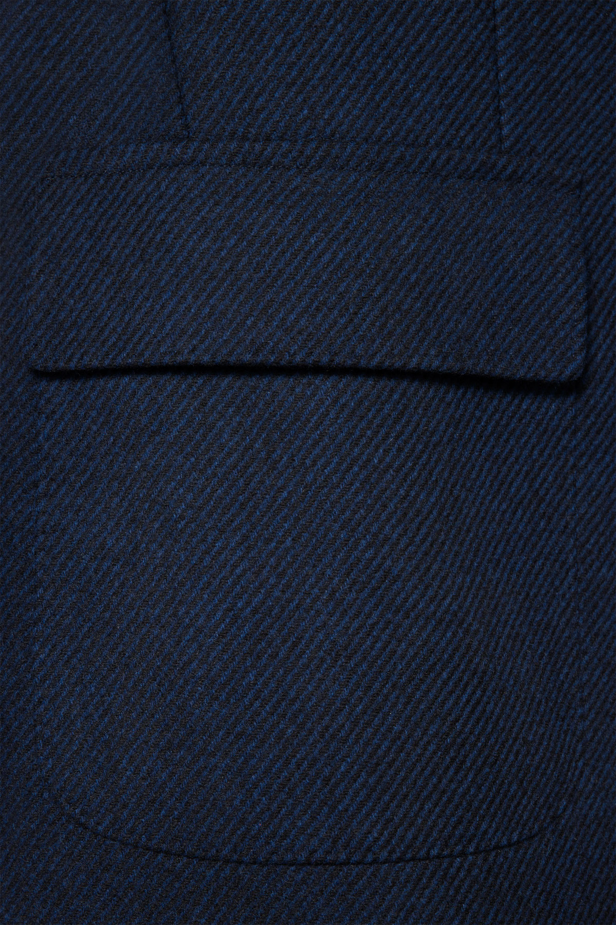 Płaszcz Zimowy Wełniany Dwurzędowy z Certyfikatem NFT Granatowy PM1