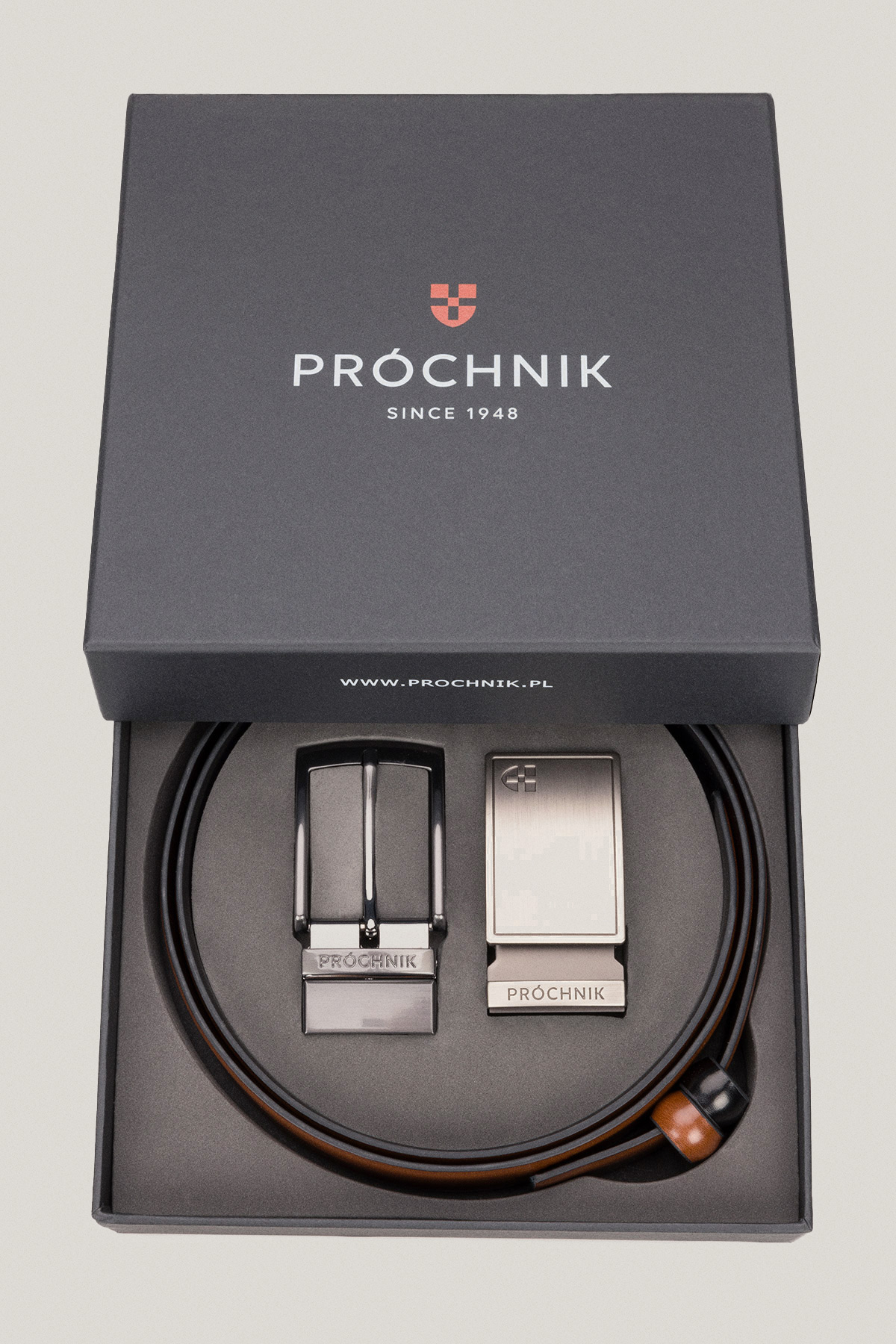 Pasek Dwustronny 4 w 1 z Wymienną Klamrą PM1