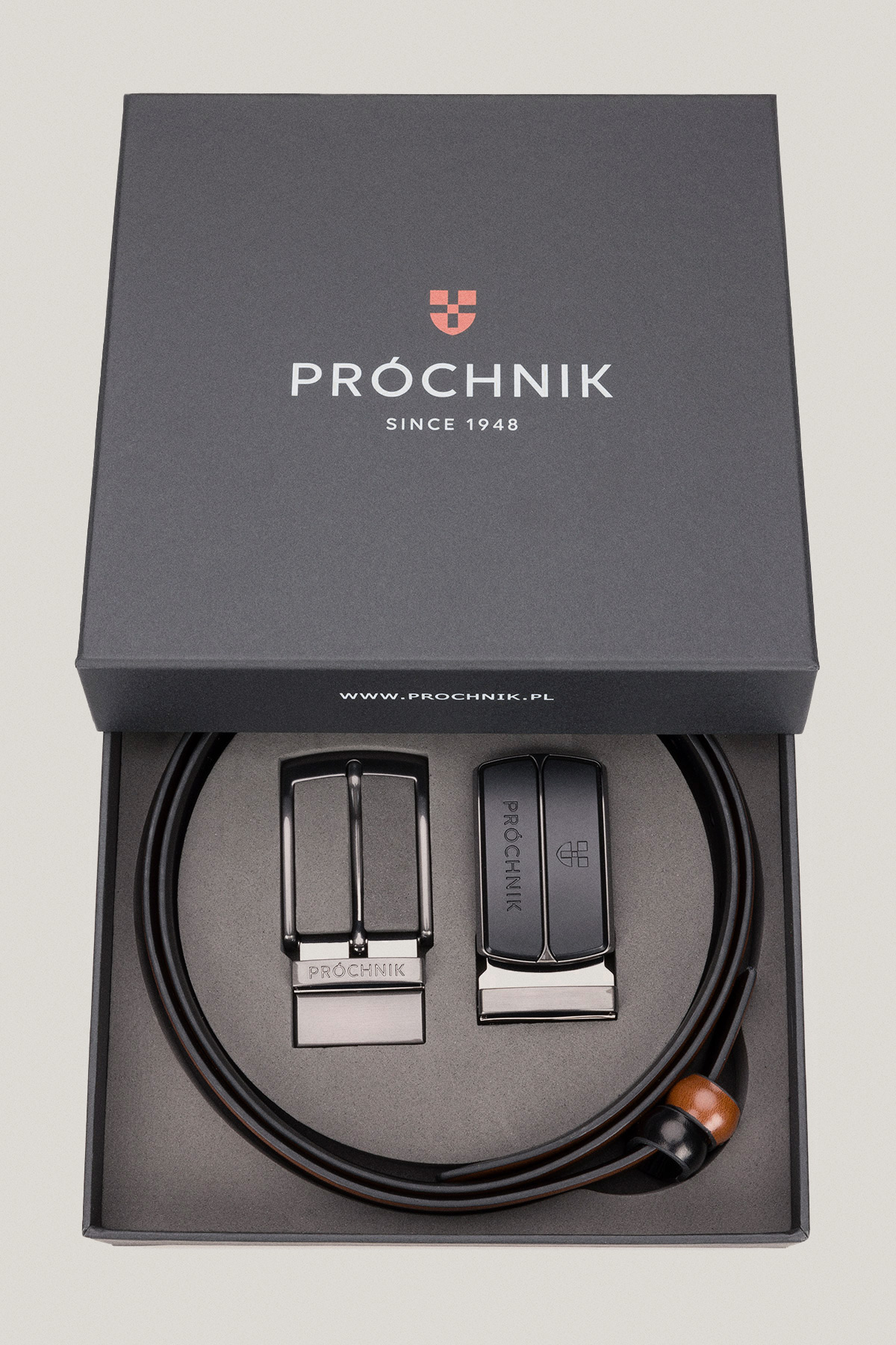 Pasek Dwustronny 4 w 1 z Wymienną Klamrą PM2