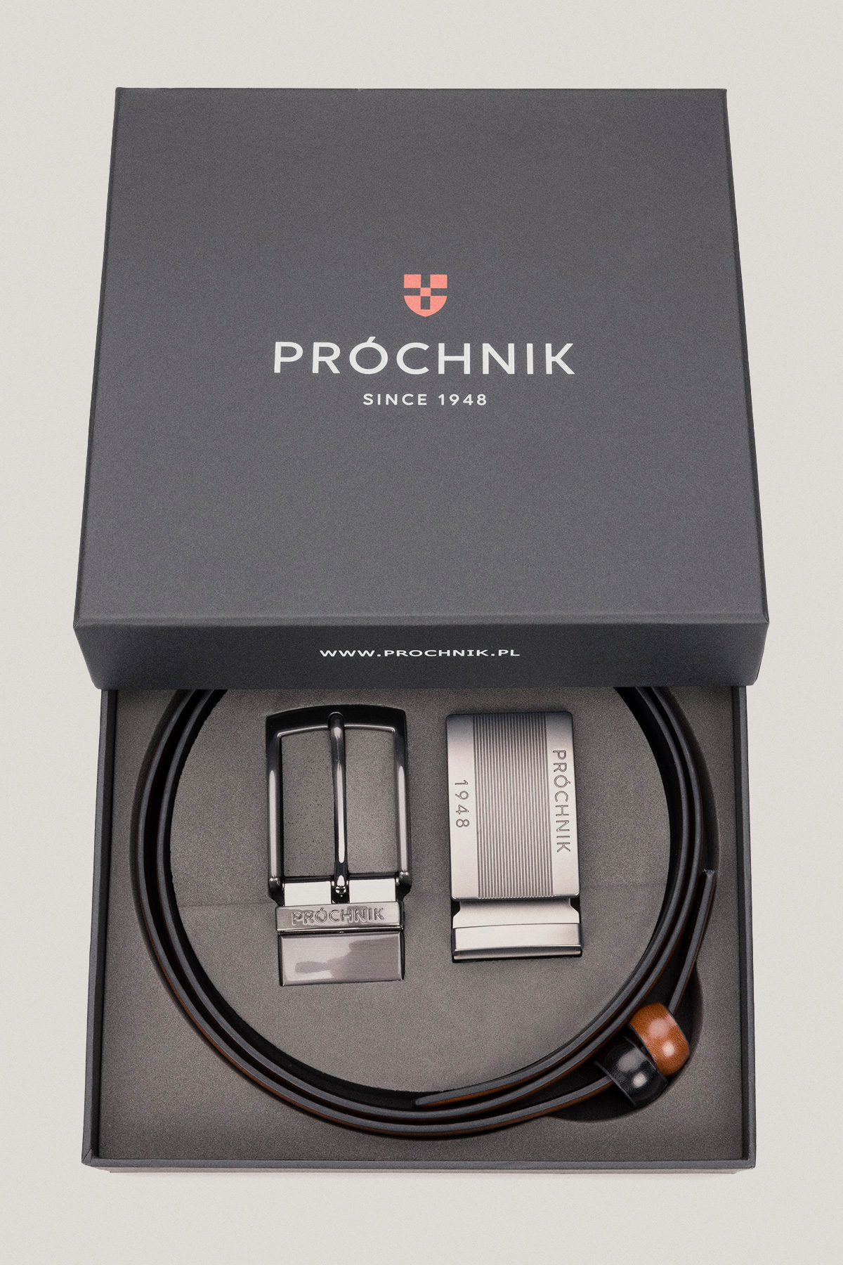 Pasek Dwustronny 4 w 1 z Wymienną Klamrą PM3