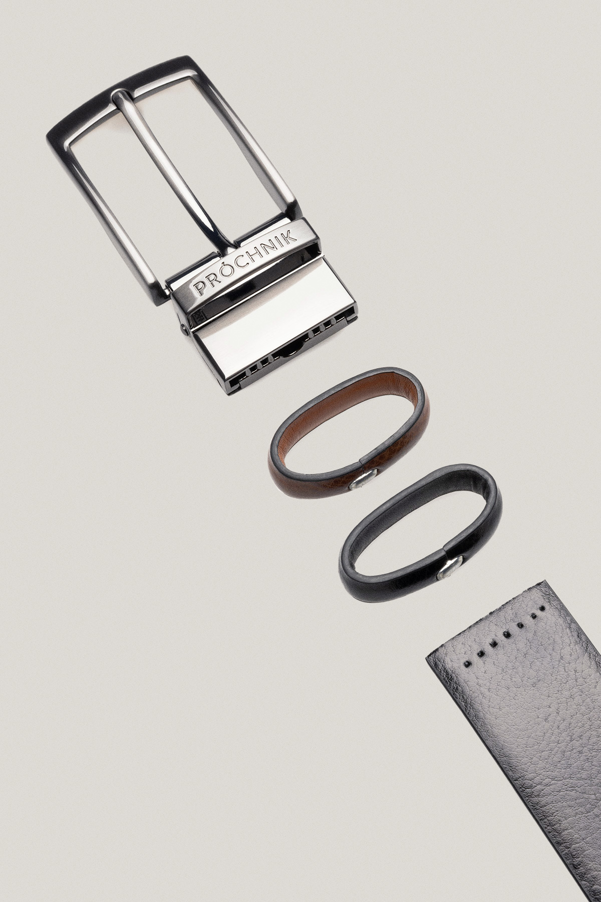 Pasek Dwustronny 4 w 1 z Wymienną Klamrą PM4