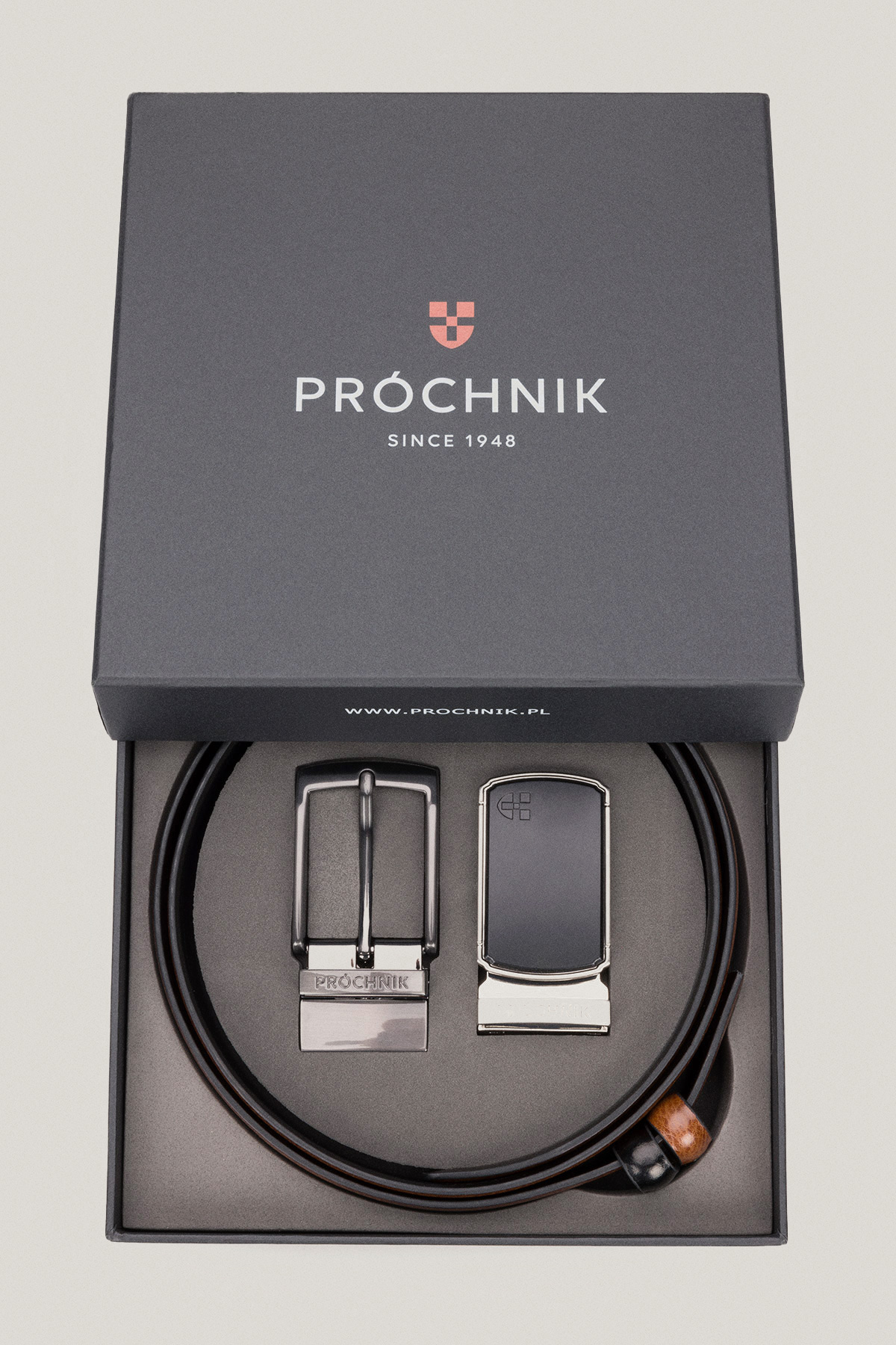 Pasek Dwustronny 4 w 1 z Wymienną Klamrą PM4