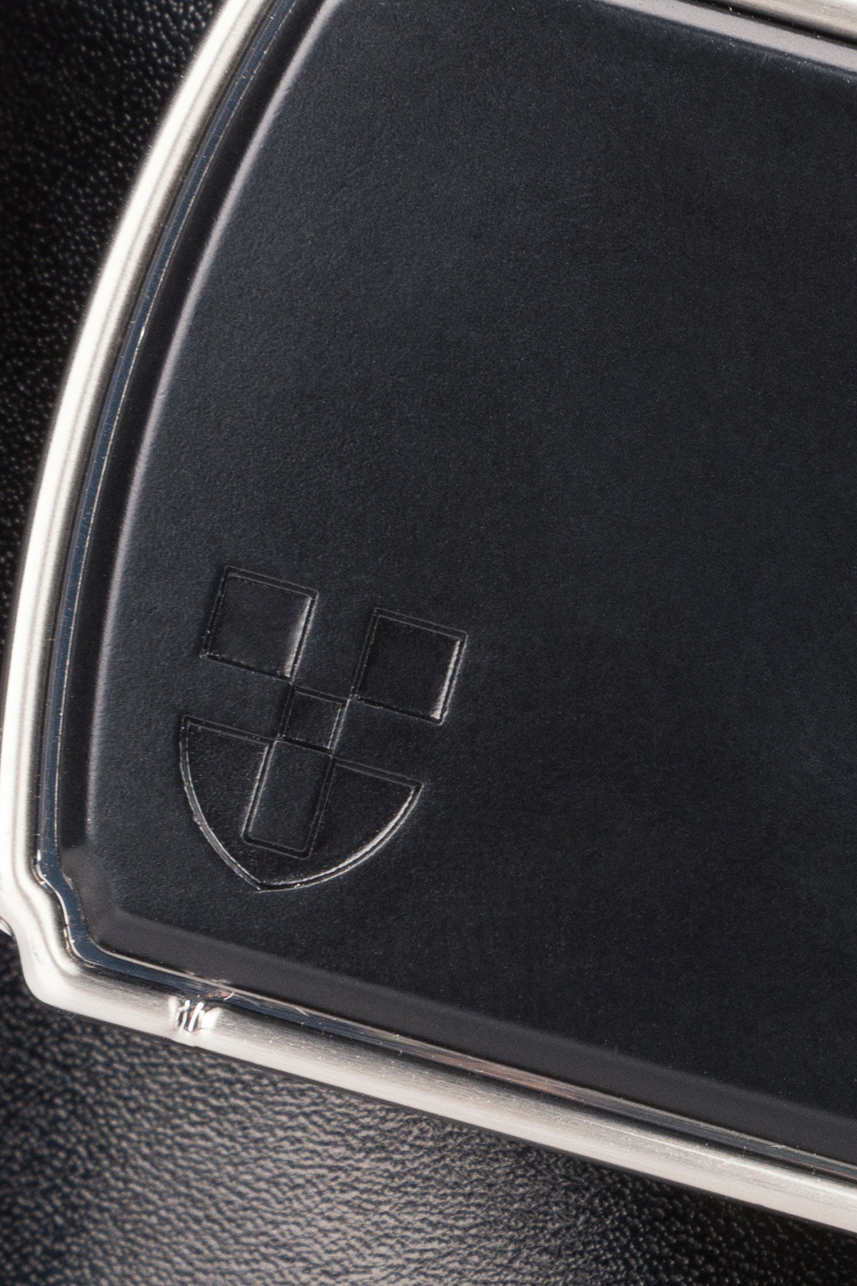 Pasek Skórzany Czarny z Klamrą Automatyczną PM2