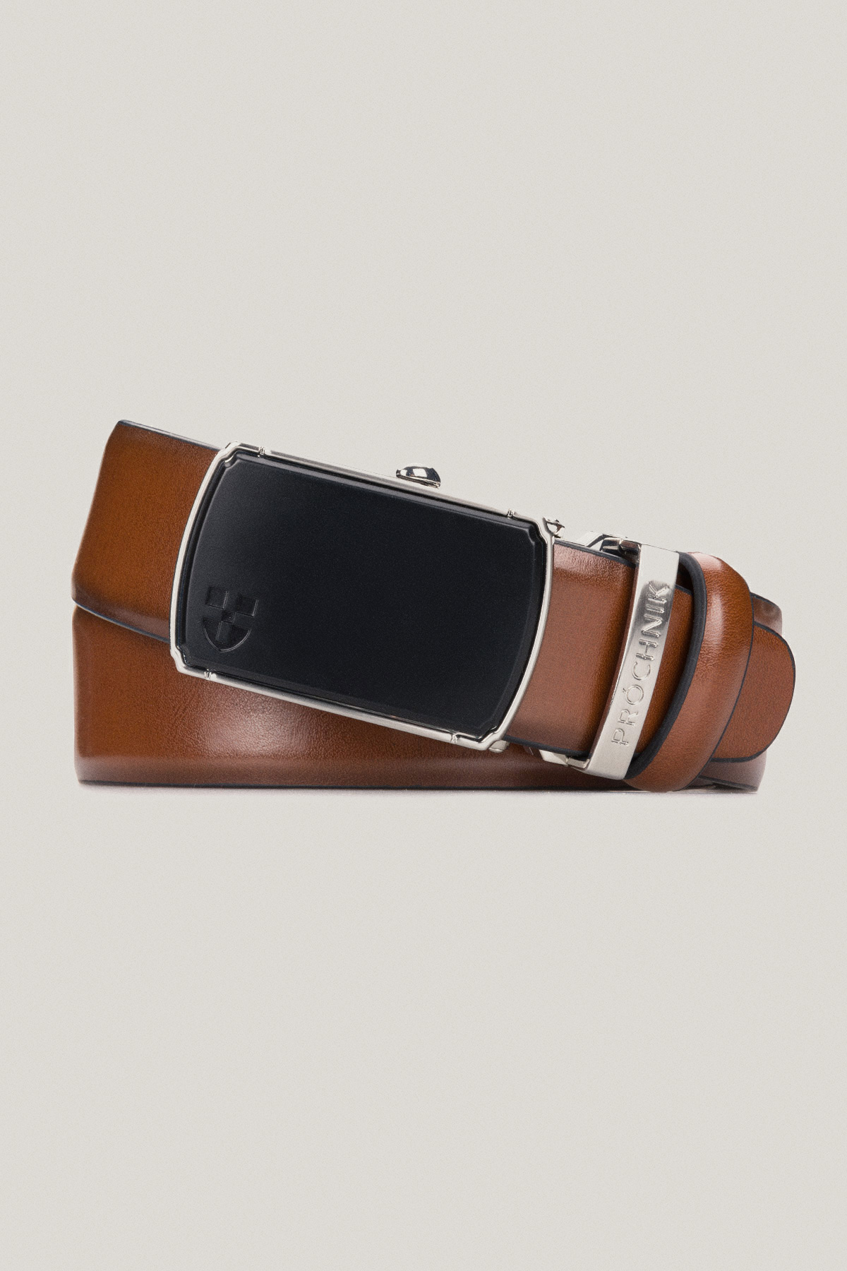 Pasek Skórzany Brązowy z Klamrą Automatyczną PM5