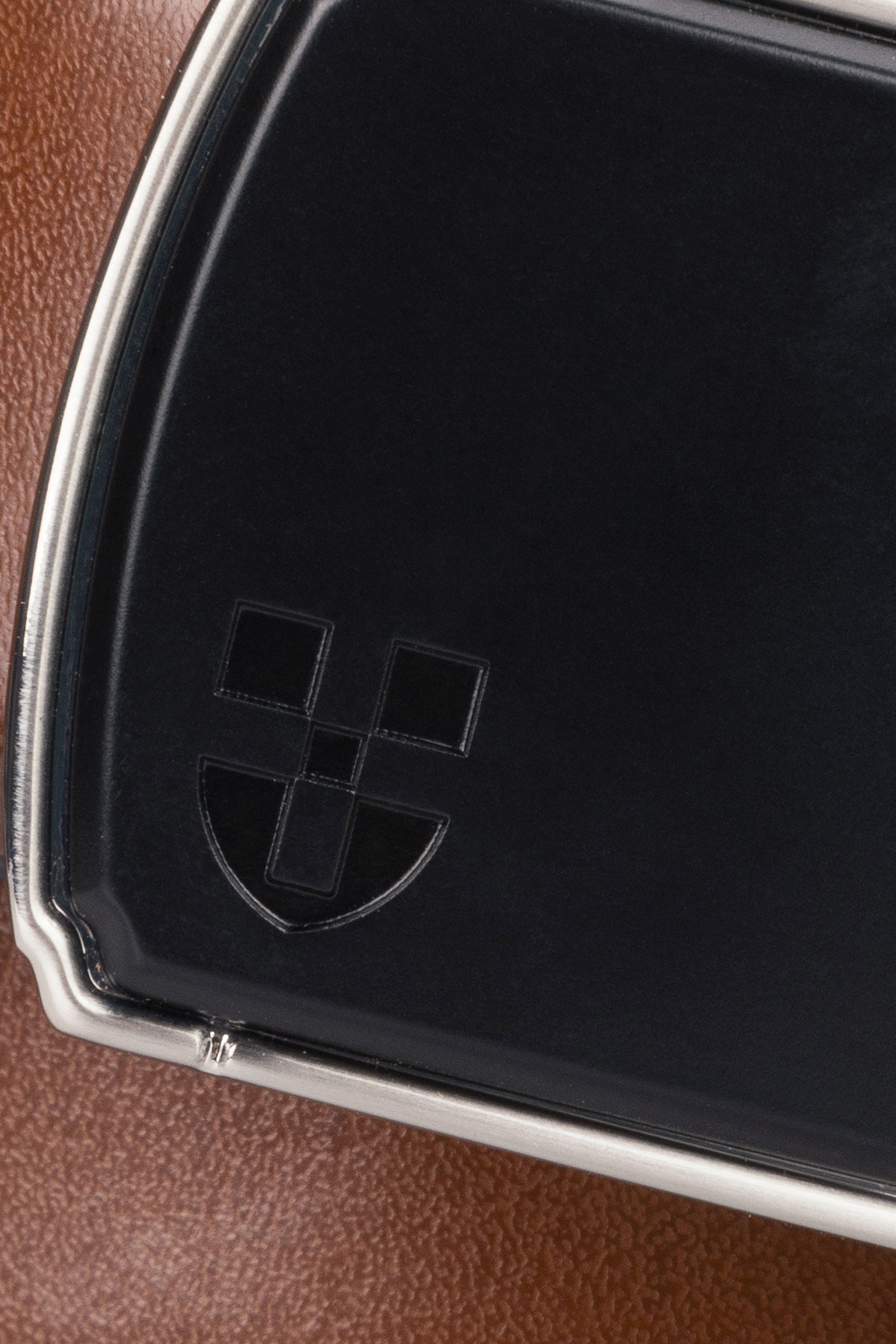 Pasek Skórzany Brązowy z Klamrą Automatyczną PM5