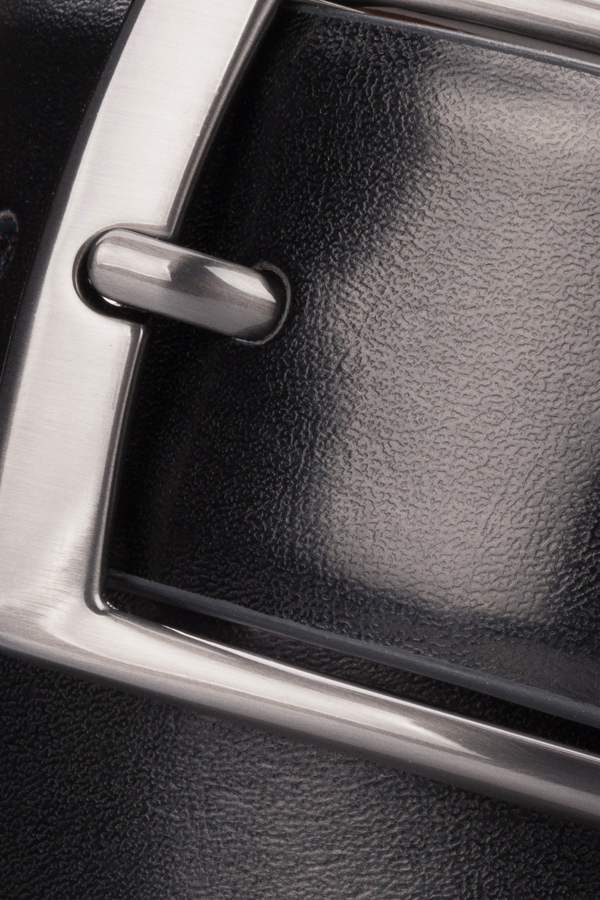 Pasek Dwustronny Brązowo-Czarny z Klamrą Klasyczną PM7