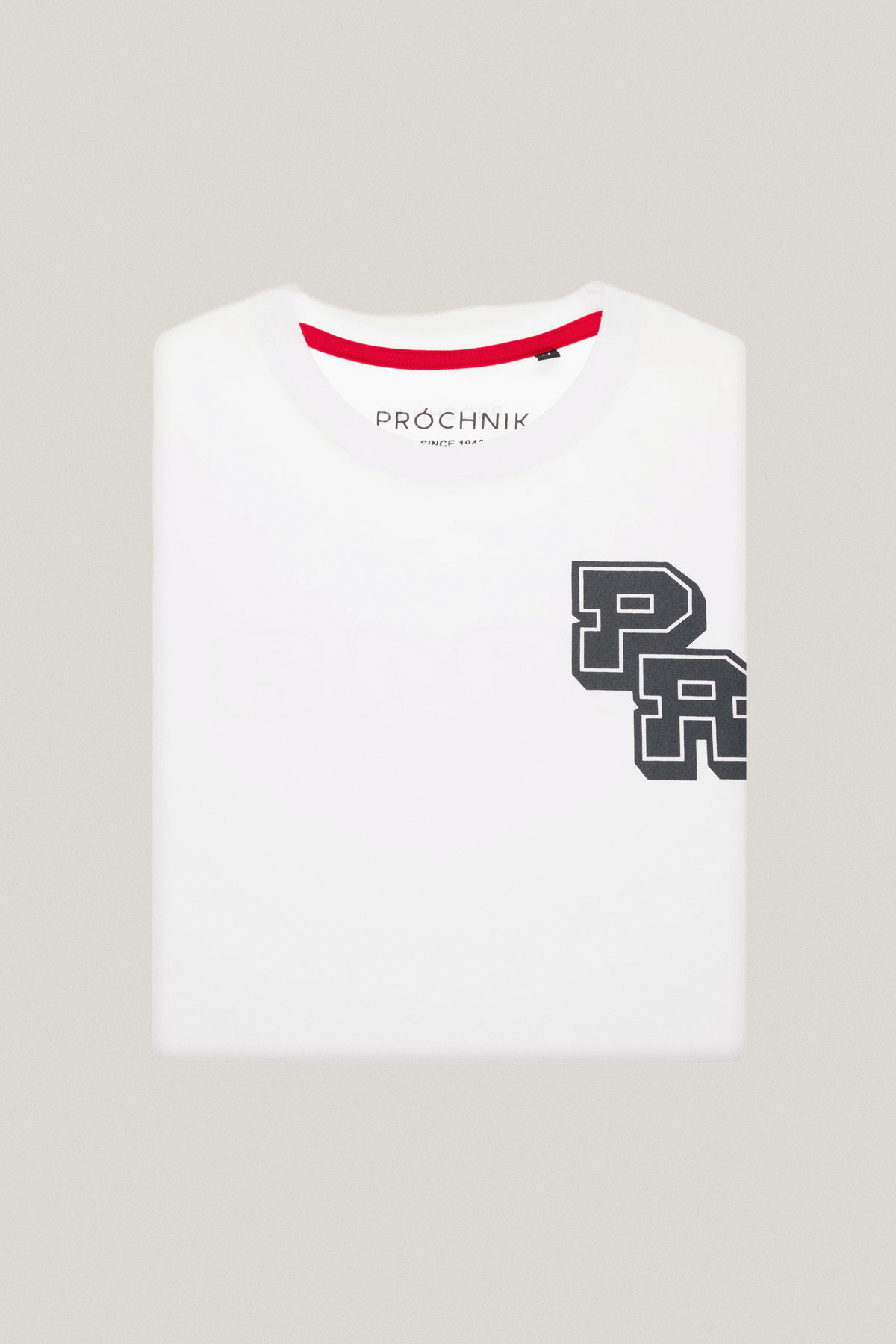 T-shirt Biały z Nadrukiem Bawełniany PM1