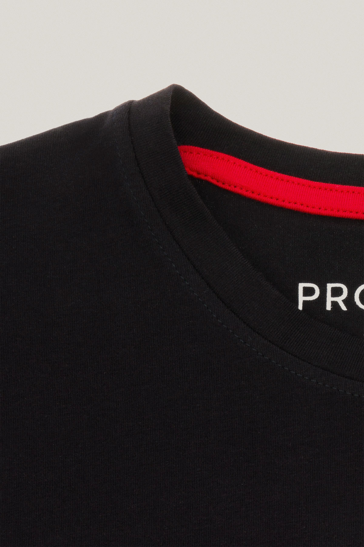 T-shirt Czarny z Nadrukiem Bawełniany PM1