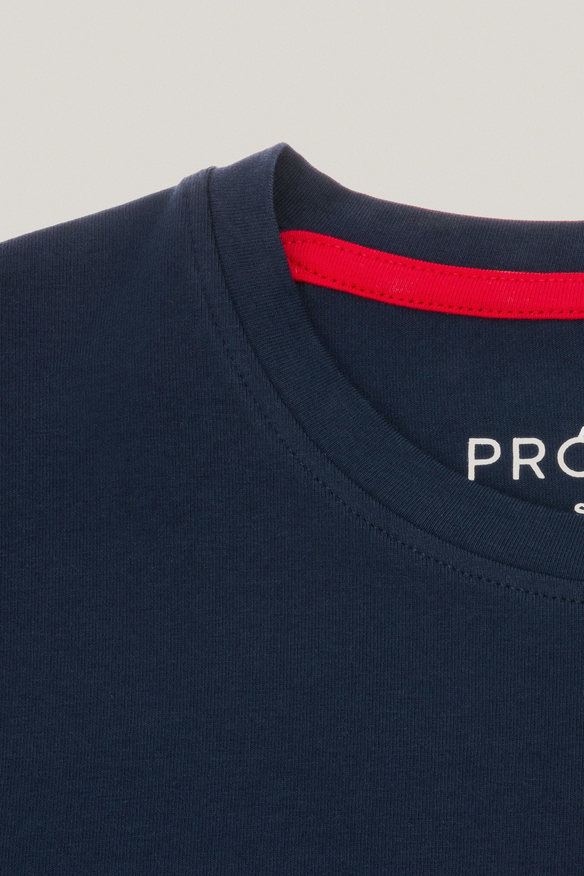 T-shirt Granatowy z Nadrukiem Bawełniany PM1