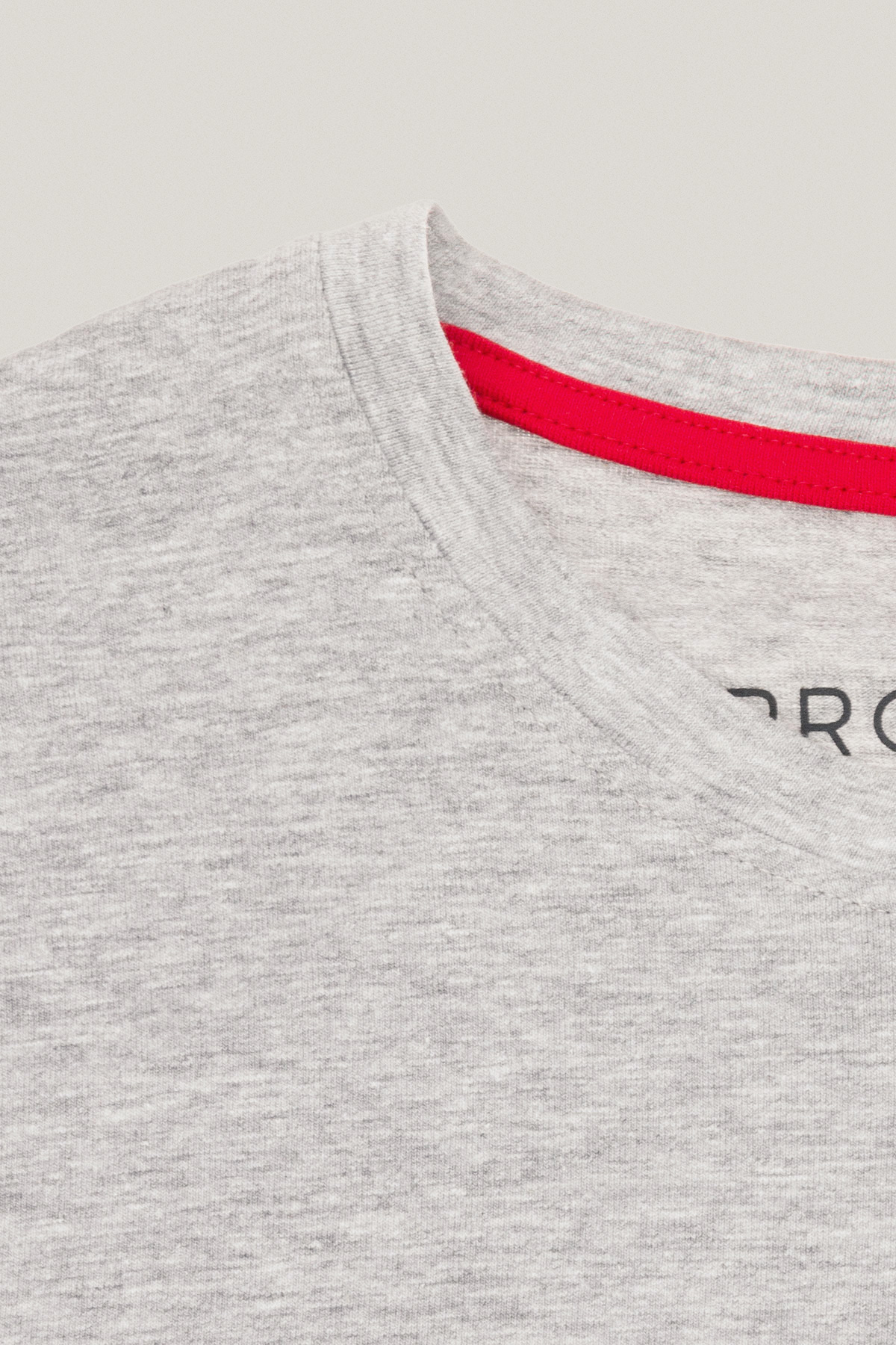 T-shirt Szary z Nadrukiem Bawełniany PM1