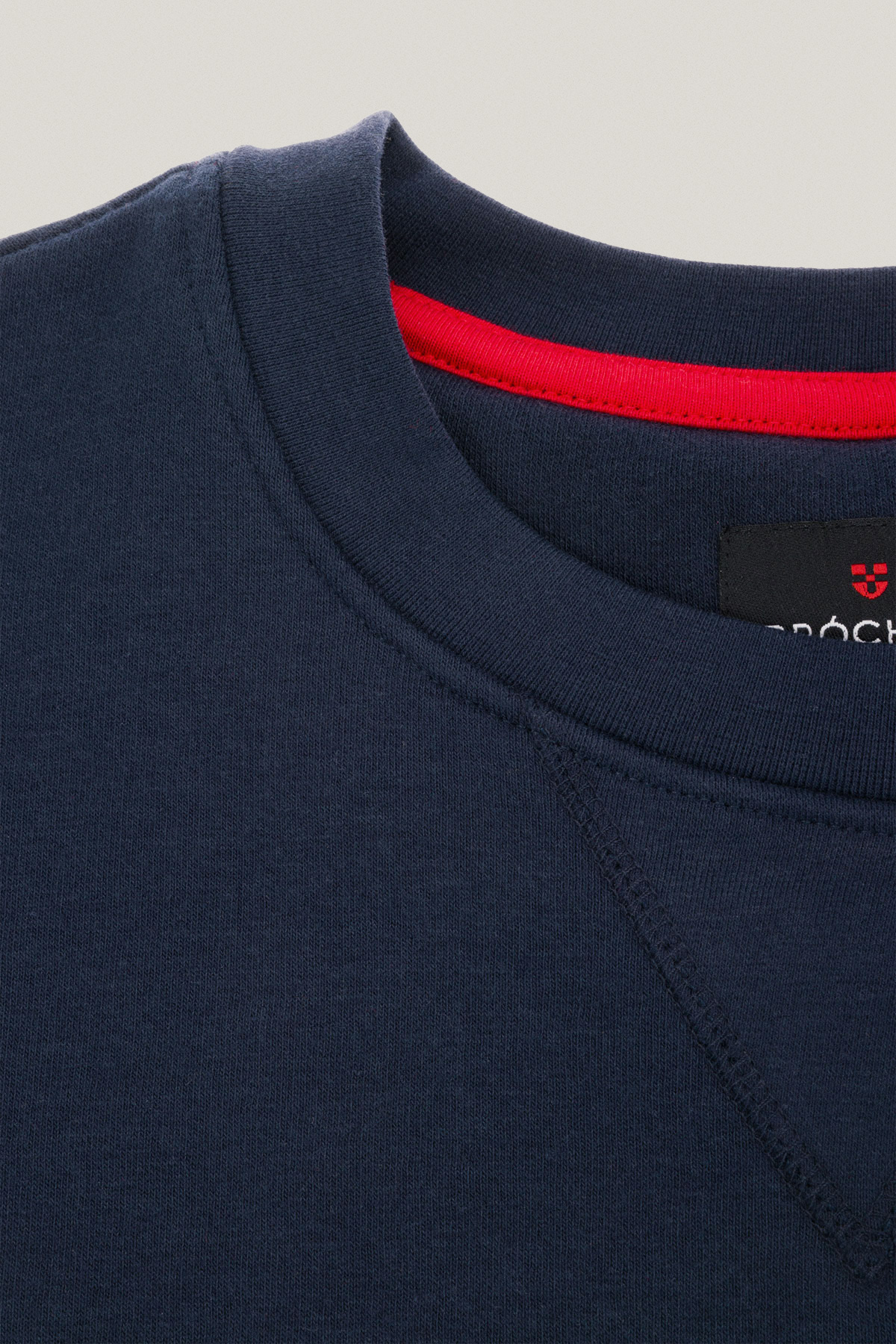 Bluza Nierozpinana Bez Kaptura Granatowa z Naszywkami PM2