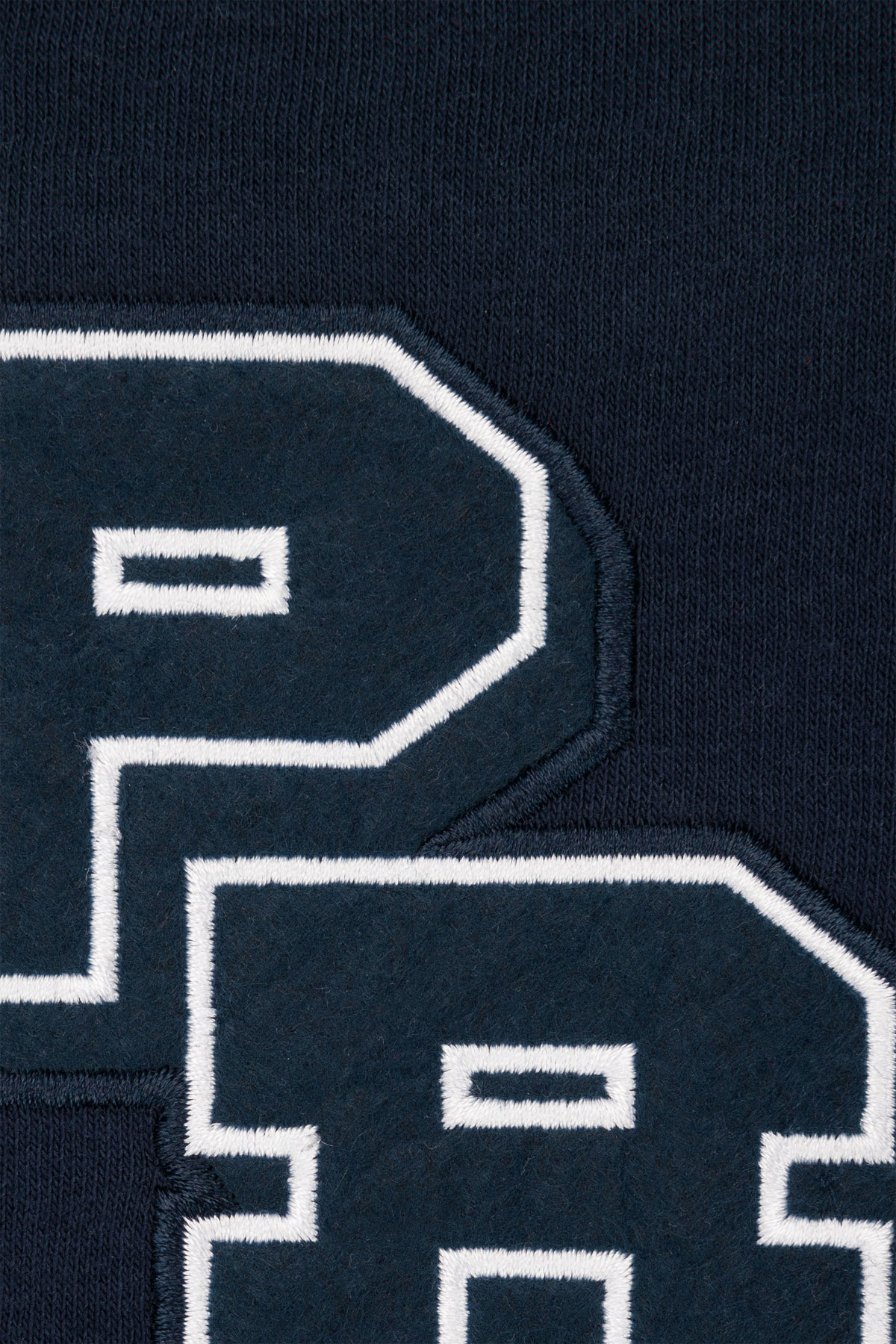 Bluza Nierozpinana Bez Kaptura Granatowa z Naszywkami PM2