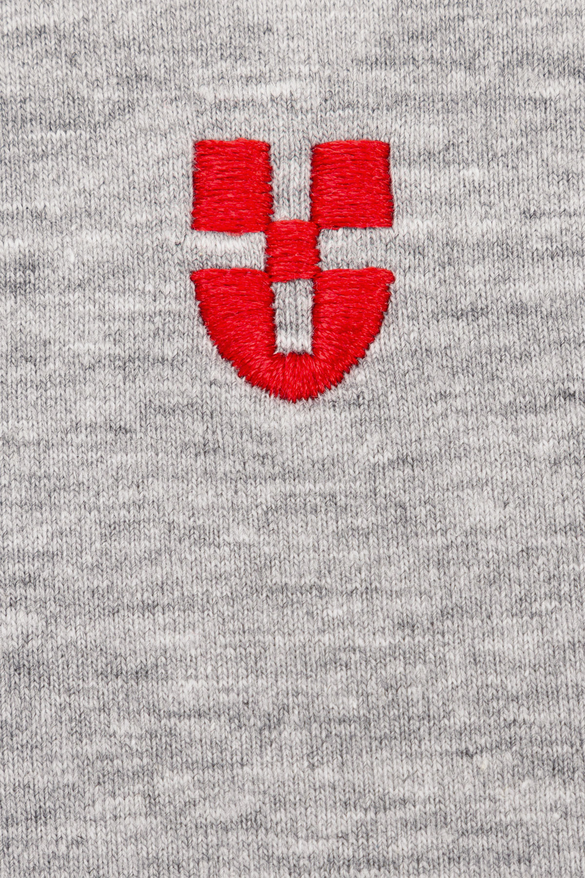 T-shirt Szary z Haftem Bawełniany PM2