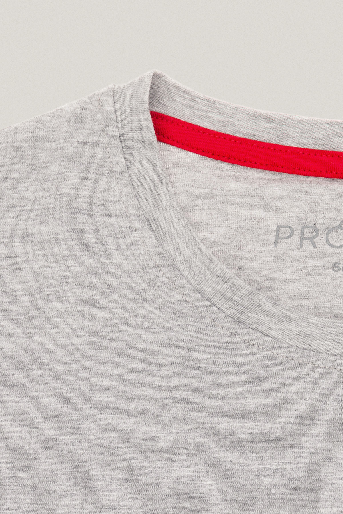 T-shirt Szary z Haftem Bawełniany PM2