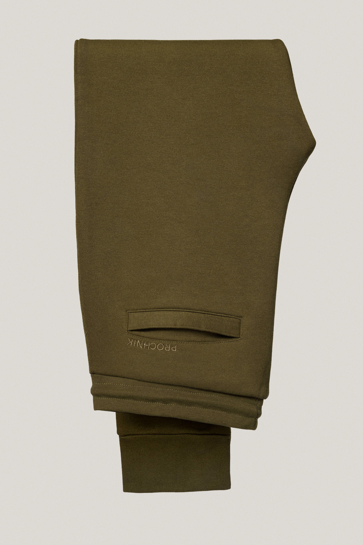 Spodnie Dresowe Zielone z Haftem Bawełniane PM2