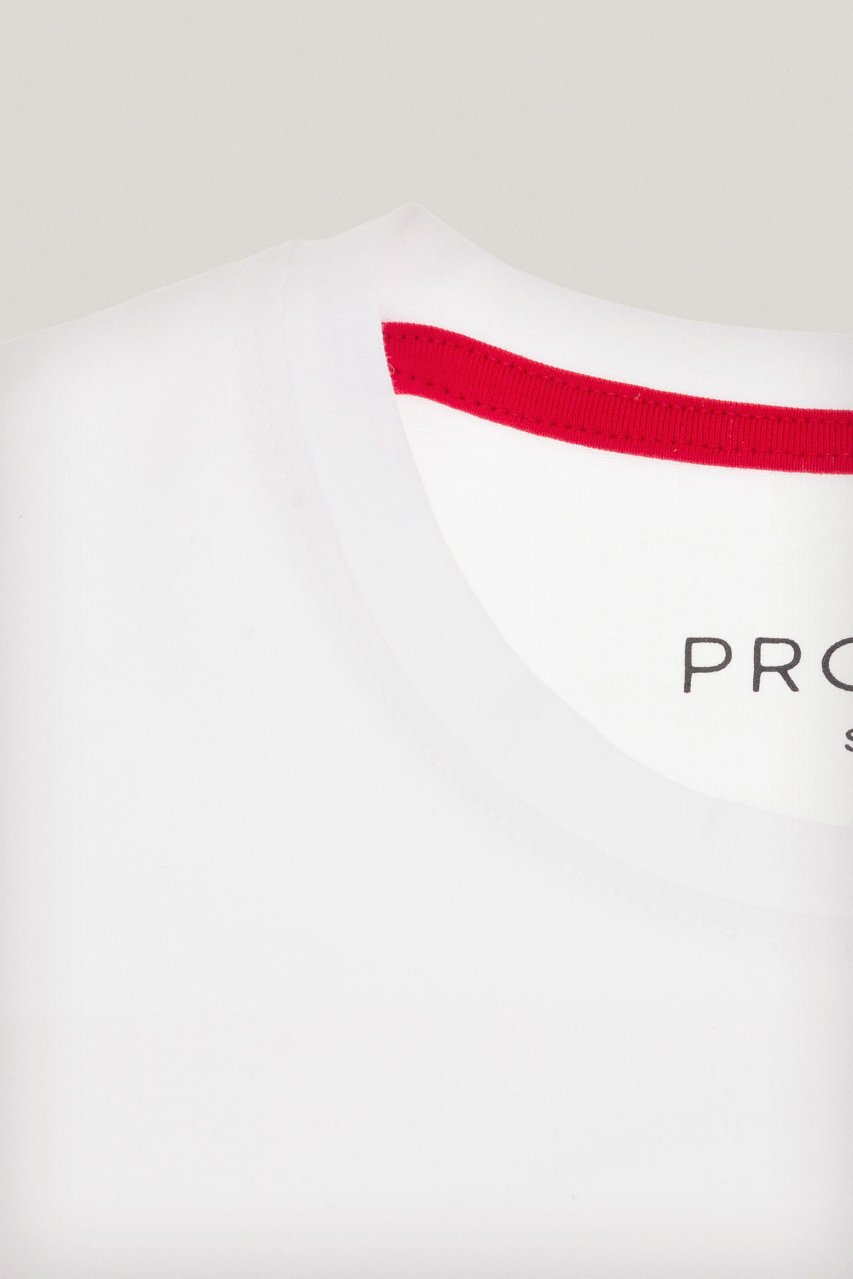 T-shirt Biały z Haftem i Nadrukiem Bawełniany PM3