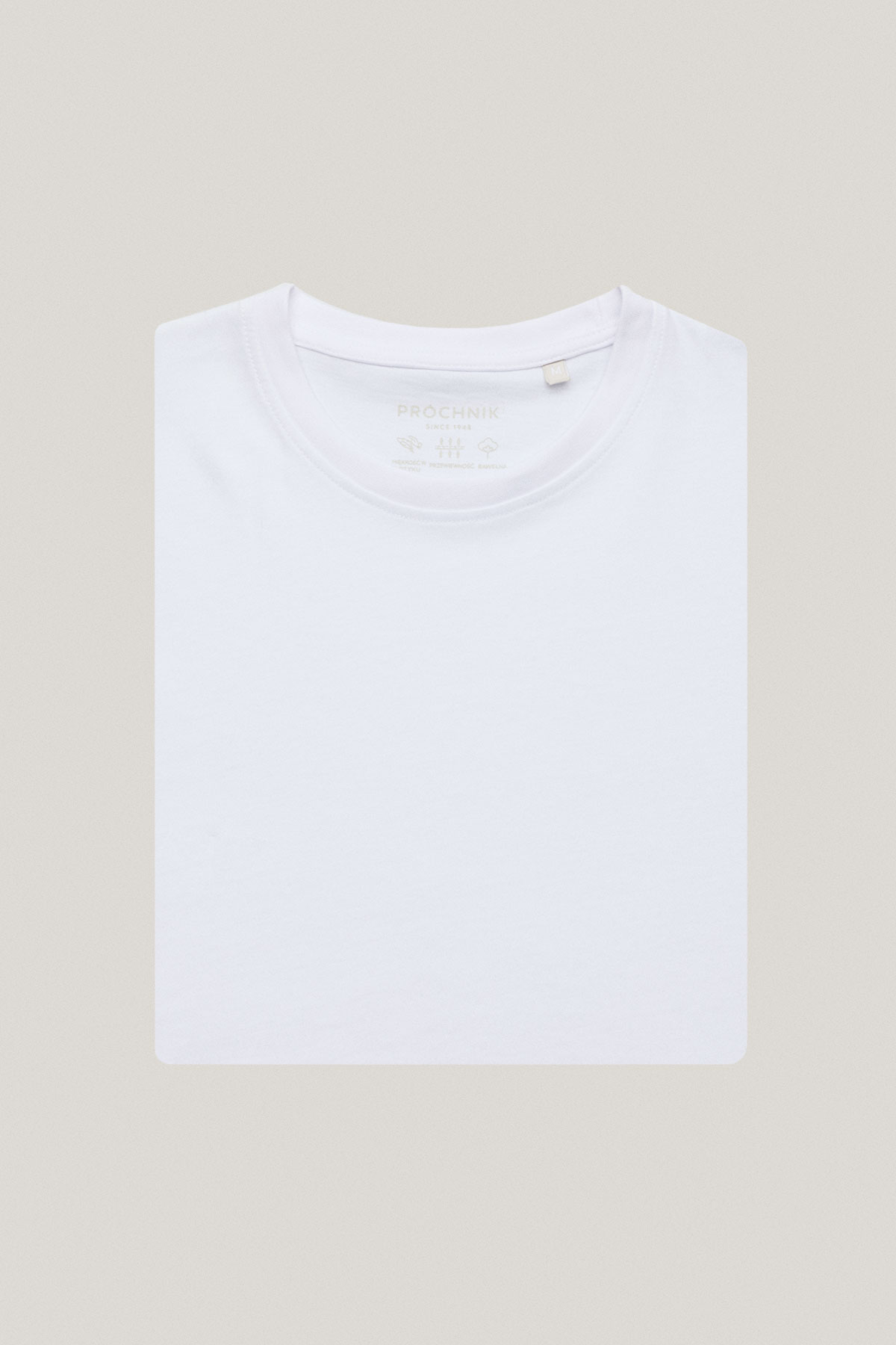 T-shirt Biały Bawełniany PM7