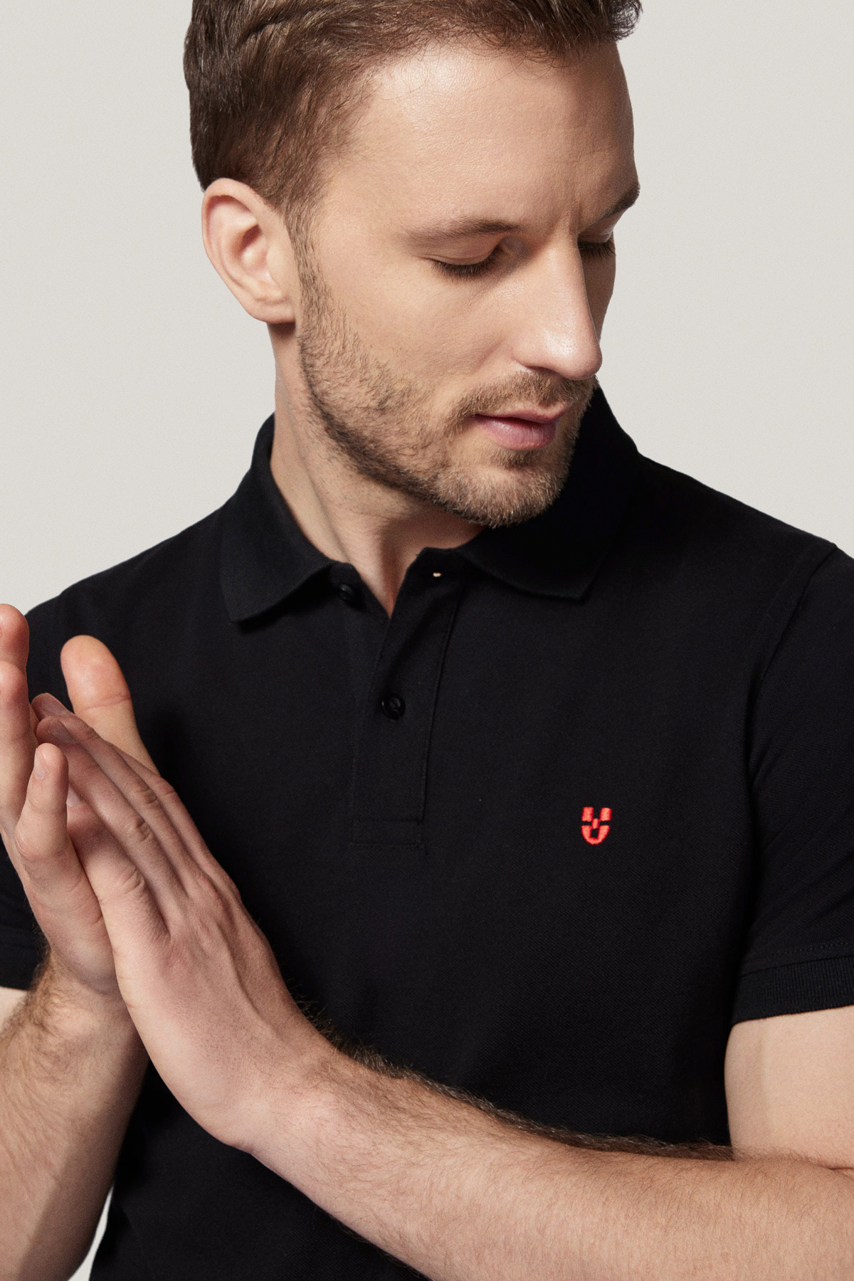 Zestaw 2 Koszulek Polo Bawełnianych Biała i Czarna PM3