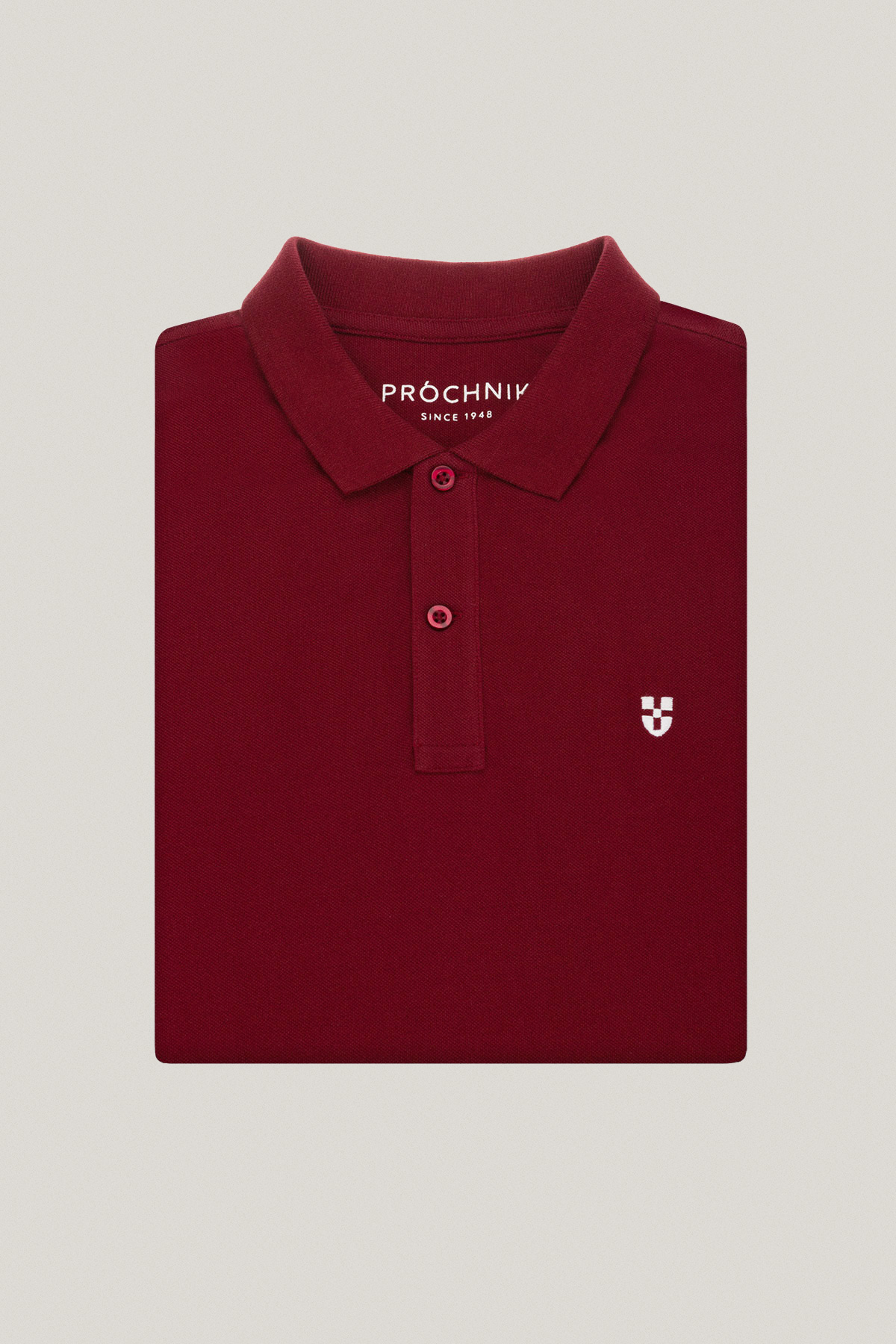 Koszulka Polo z Bawełny Bordowa PM1
